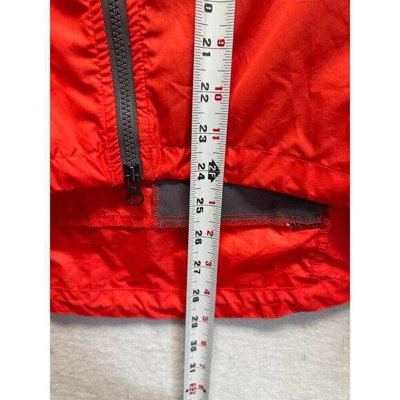 Nike Clima-Fit Vintage Nylon Reflective Full Zip Jacket Woman M 8-10 Red Grey - Picture 6 of 8